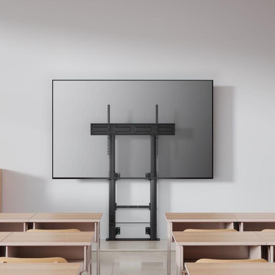Soporte de Suelo Giratorio/ Inclinable/ Nivelable Aisens FWF100E-351 para TV de 60-100'/ hasta 120kg