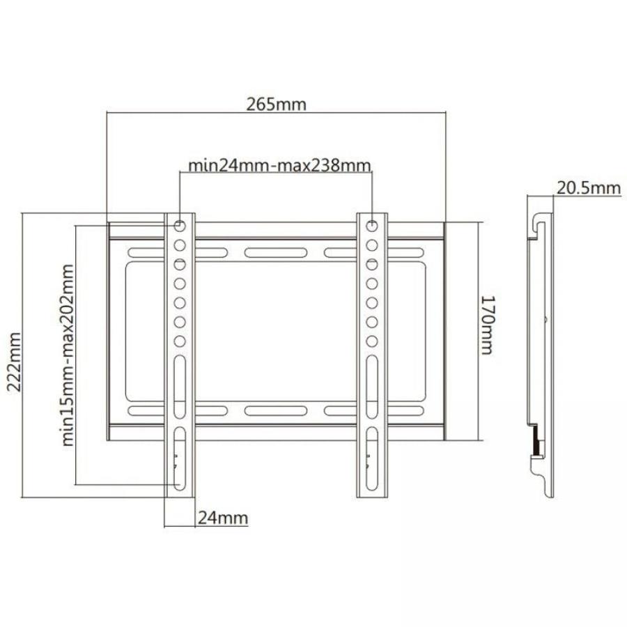 Soporte de Pared Aisens WT42F-157 para TV de 32-42'/ hasta 35kg