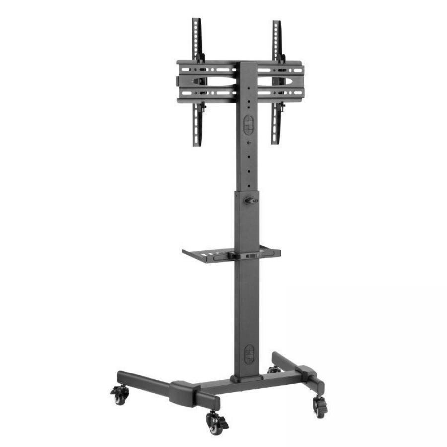 Soporte de Suelo Orientable/ Inclinable con Ruedas Fonestar STS-4244N para TV de 32-65'/ hasta 35kg