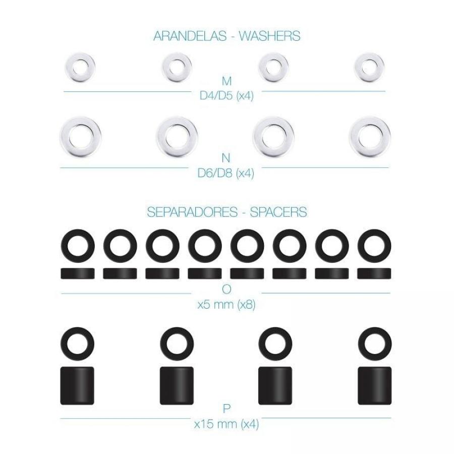 Kit de Montaje Universal TooQ SSK4820 para pantallas con Tornillería