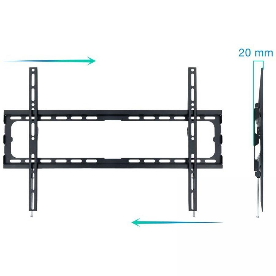 Soporte de Pared Fijo TooQ LP1080F-B para TV de 37-80'/ hasta 45kg