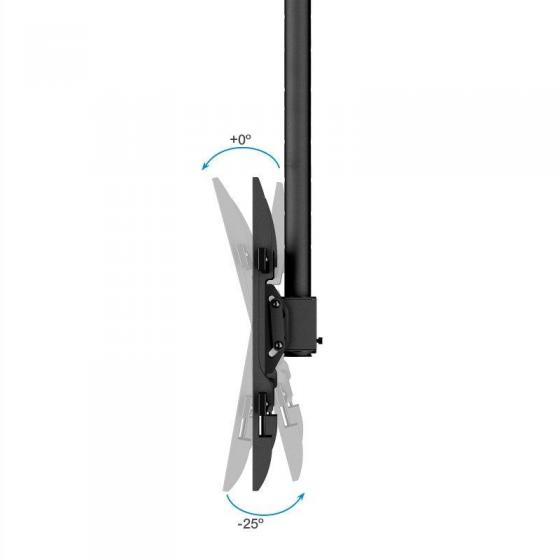 Soporte de Techo Giratorio/ Inclinable/ Nivelable TooQ LPCE1186TSLI-XL-B para TV de 43-86'/ hasta 60kg