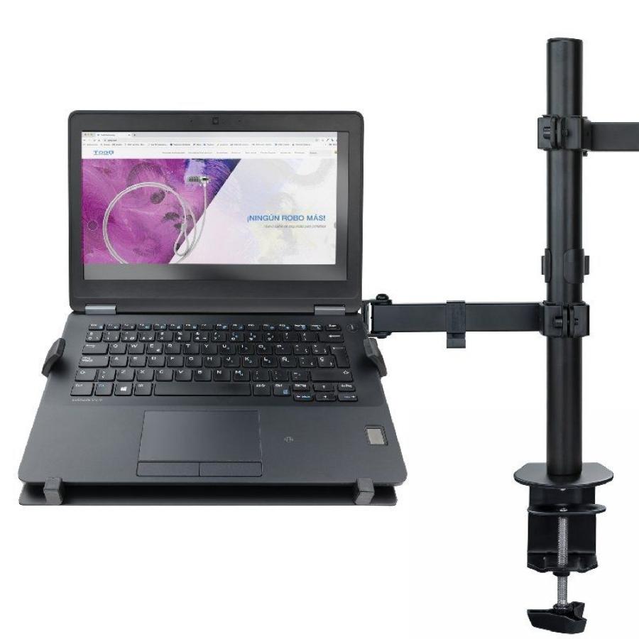 Soporte de Mesa Orientable/ Inclinable Tooq DB1200TN-B para TV y Portátil de 13-32'