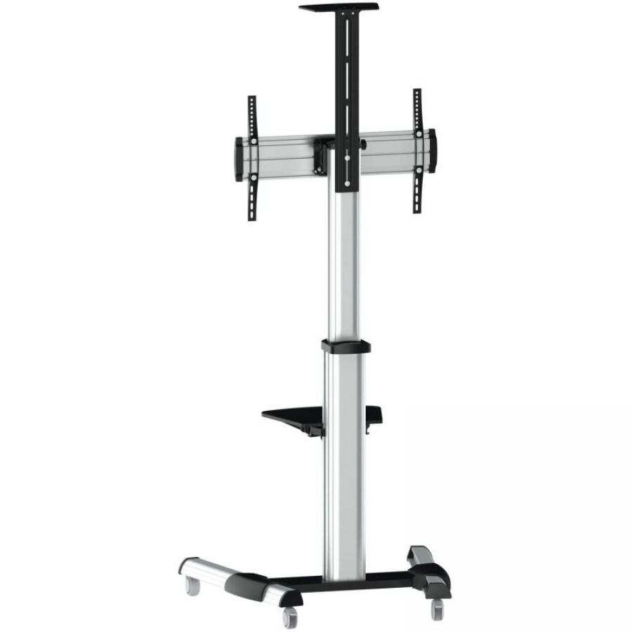 Soporte de Suelo Inclinable/ Ajustable con Ruedas TooQ FS1870M-B para TV de 37-70'/ hasta 50kg