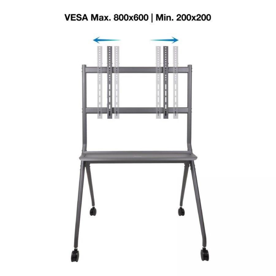 Soporte de Suelo con Ruedas TooQ FS20205M-B para TV de 50-86'/ hasta 120kg