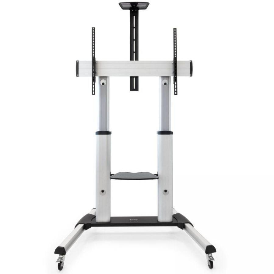 Soporte de Suelo Inclinable/ Ajustable con Ruedas TooQ FS20300M-B para TV de 60-100'/ hasta 100kg