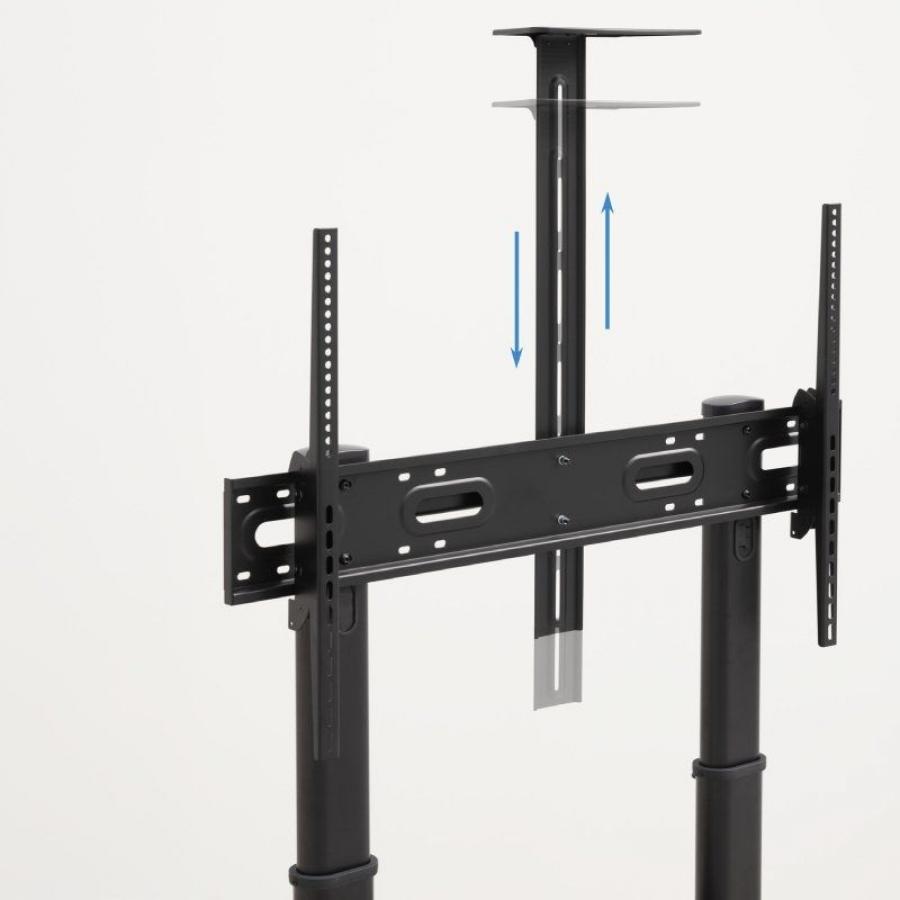 Soporte de Suelo Inclinable con Ruedas TooQ Narnia FS20500M-B para TV de 60-100'/ hasta 100kg