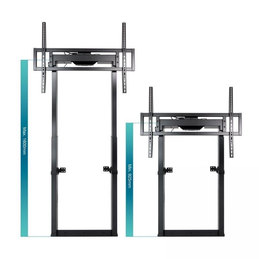 Soporte de Suelo/ Pared Eléctrico TooQ FSM01-B para TV 55-100'/ hasta 120kg