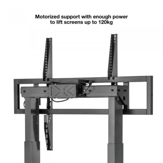 Soporte de Suelo/ Pared Eléctrico TooQ FSM01-B para TV 55-100'/ hasta 120kg