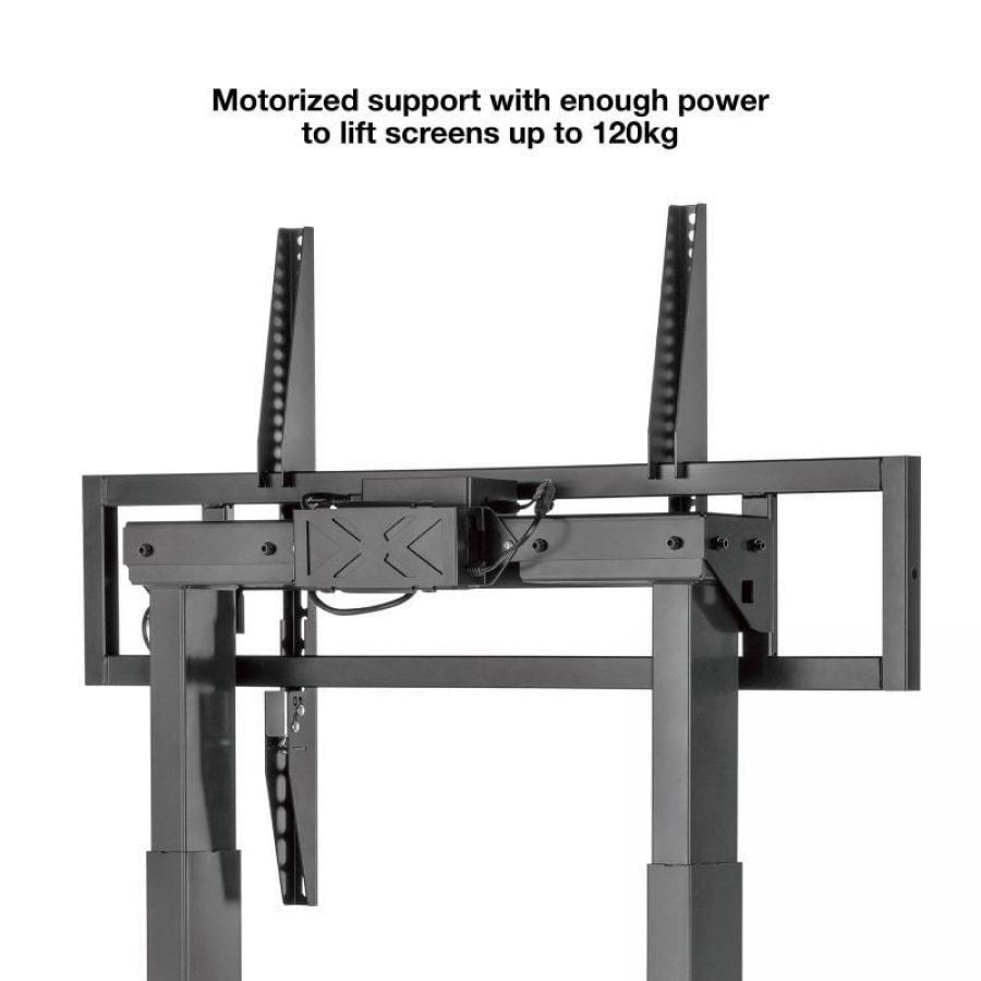 Soporte de Suelo/ Pared Eléctrico TooQ FSM01-B para TV 55-100'/ hasta 120kg