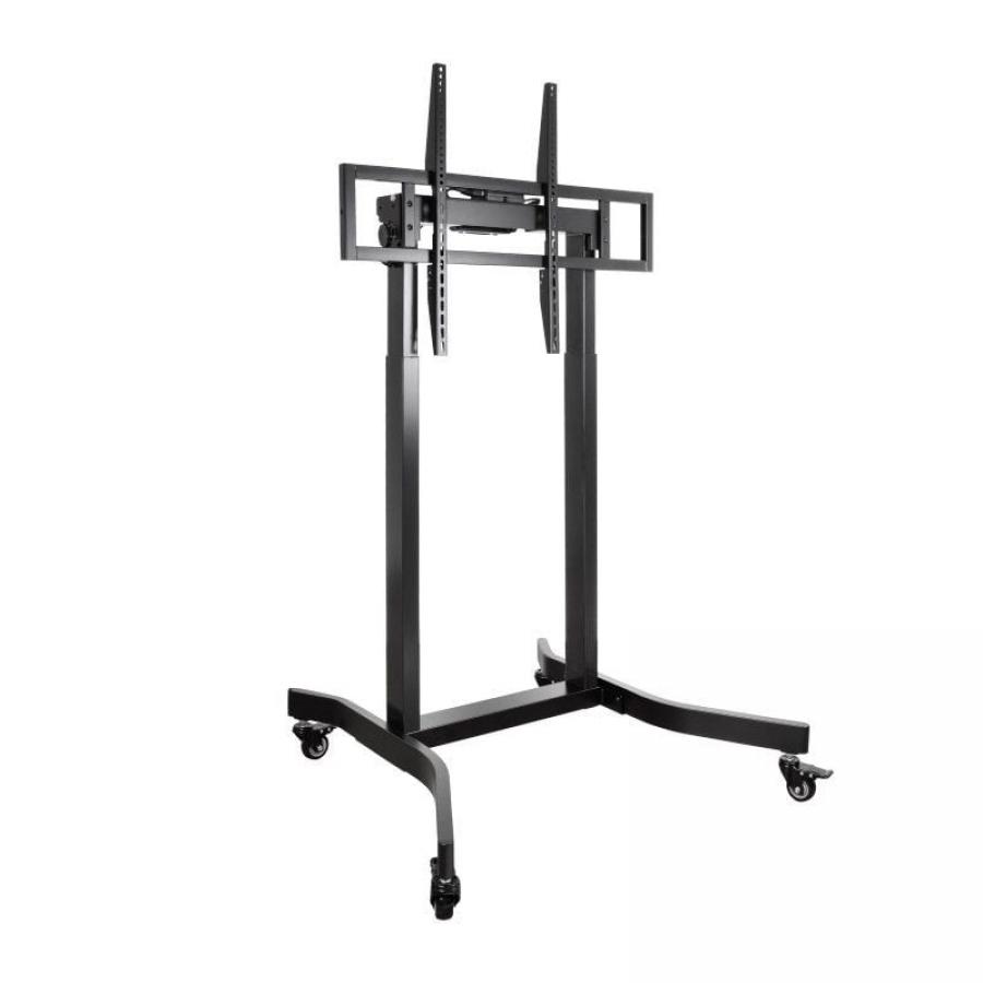 Soporte de Suelo Eléctrico con Ruedas TooQ FSM02-B para TV 55-100'/ hasta 120kg