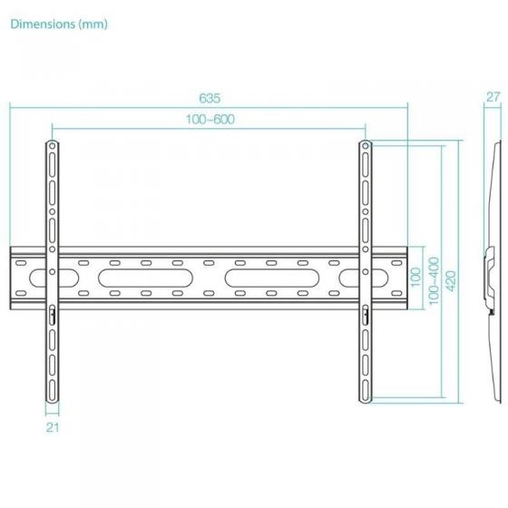 Soporte de Pared Inclinable TooQ LP1082F-B para TV de 37-80'/ hasta 45kg