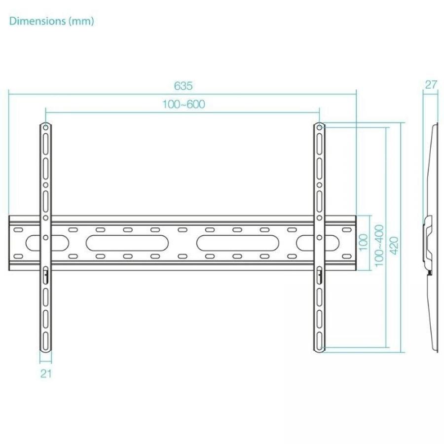 Soporte de Pared Inclinable TooQ LP1082F-B para TV de 37-80'/ hasta 45kg