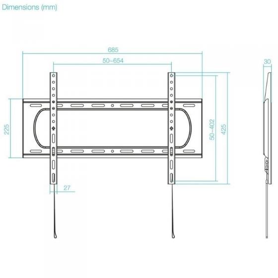Soporte de Pared TooQ LP1084F-B para TV de 37-80'/ hasta 80kg