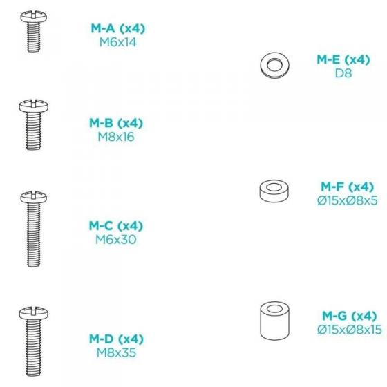 Soporte de Pared TooQ LP1084F-B para TV de 37-80'/ hasta 80kg