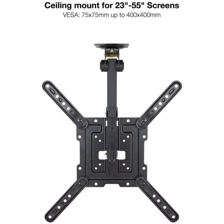Soporte de Techo Giratorio/ Inclinable TooQ LPCE1123TSLI-B para TV de 23-55'/ hasta 20kg