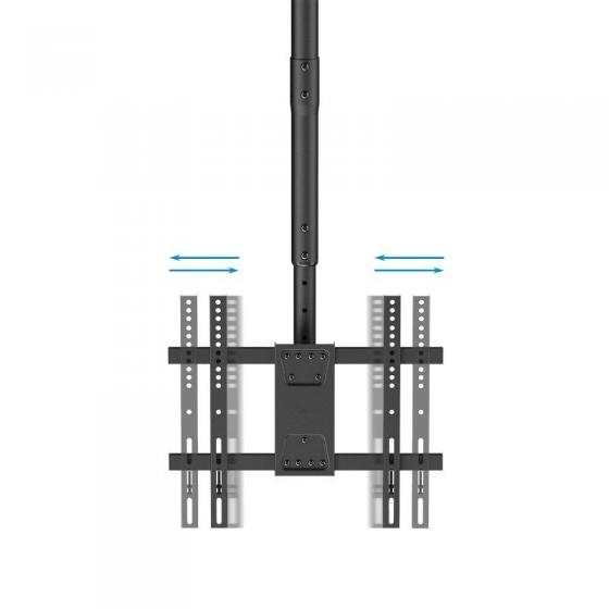 Soporte de Techo Giratorio/ Inclinable/ Nivelable TooQ LPCE1175TSLI-B para TV de 32-75'/ hasta 60kg