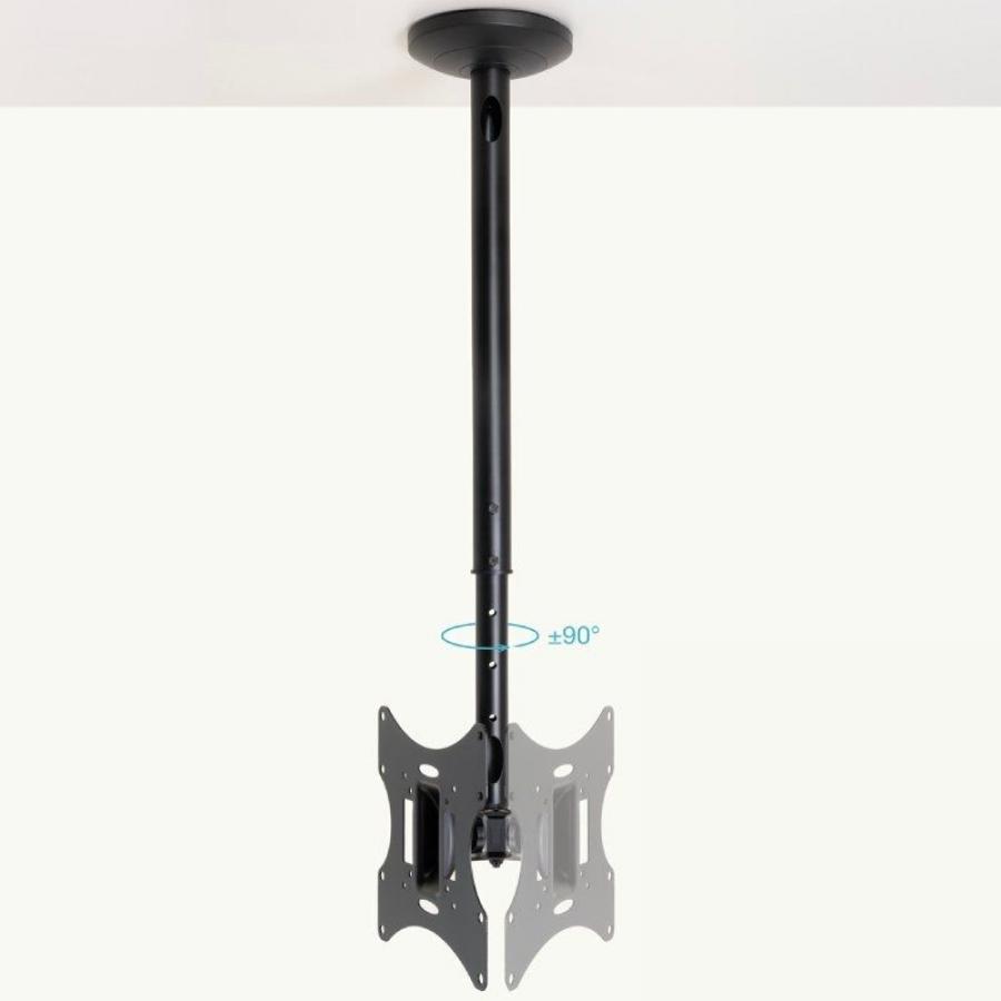 Soporte de Techo Giratorio/ Inclinable/ Nivelable TooQ LPCE2301TSLI-B para TV de 23-42'/ hasta 30kg