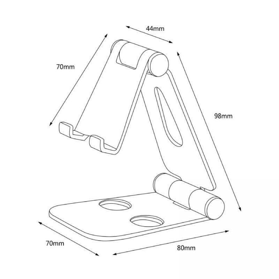 Soporte para Smartphone/Tablet Aisens MS2PM-086/ Plata
