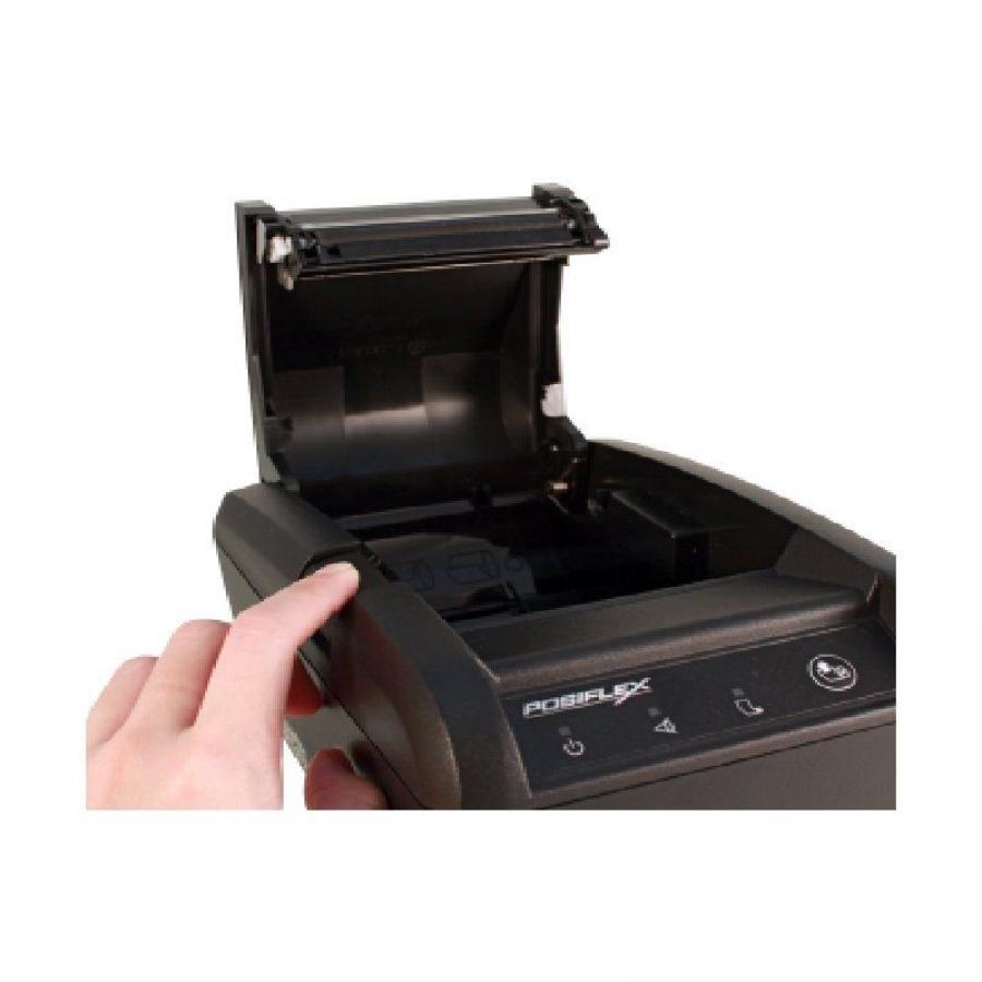 Impresora de Tickets Posiflex PP-8803/ Térmica/ Ancho papel 80mm/ USB-RS232-Ethernet/ Negra - Imagen 3
