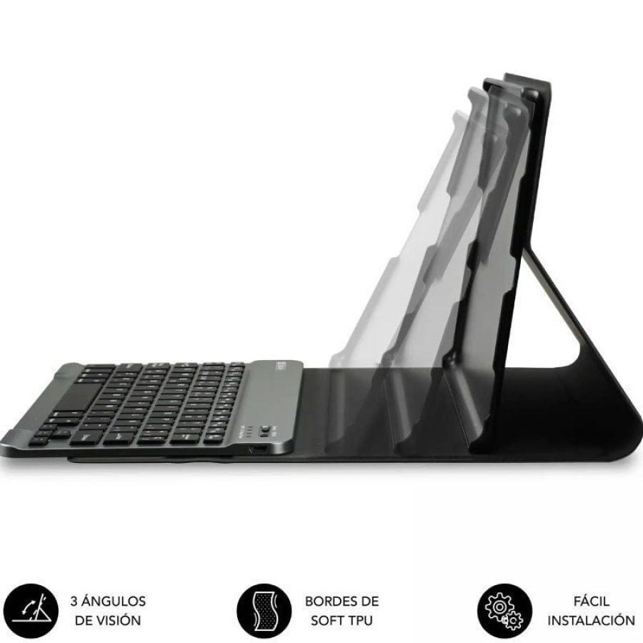Funda con Teclado Subblim Shock Case Lenovo Tab 10.1' 2025/ Negra