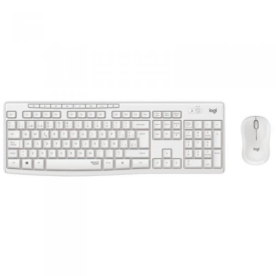 Teclado y Ratón Inalámbricos Logitech Silent Touch MK295 Blanco