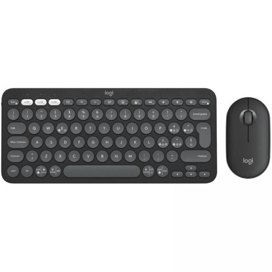 Teclado y Ratón Inalámbricos Logitech Pebble 2 Combo
