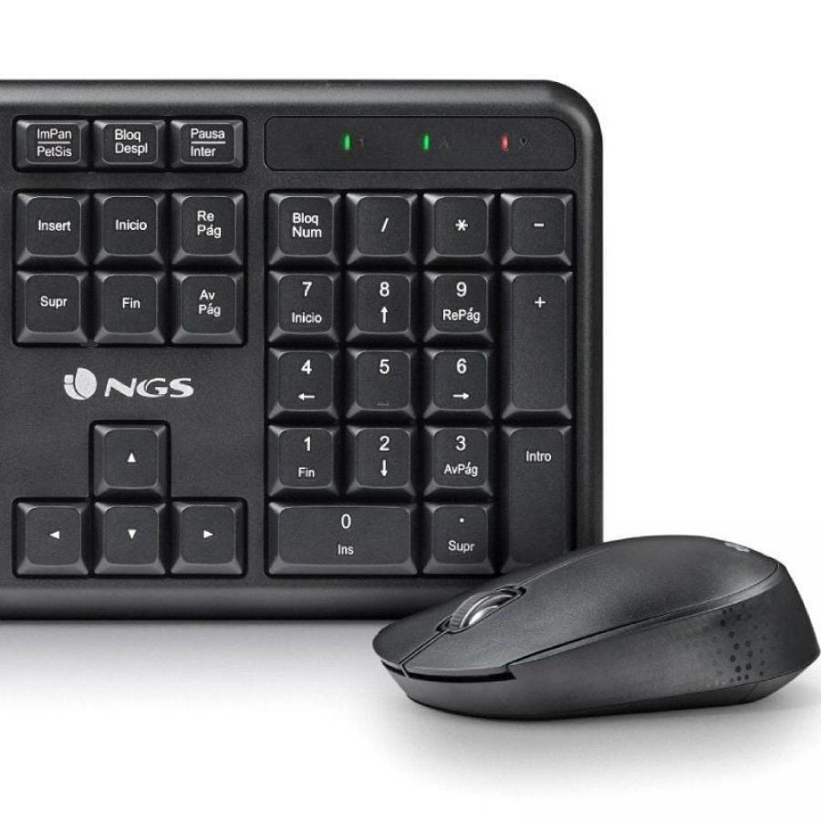 Teclado y Ratón Inalámbricos NGS Harmony Kit