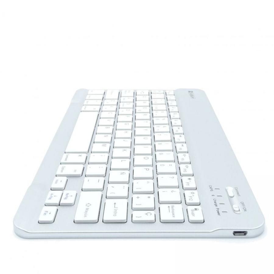 Teclado Compacto Inalámbrico por Bluetooth Subblim Smart/ Plata