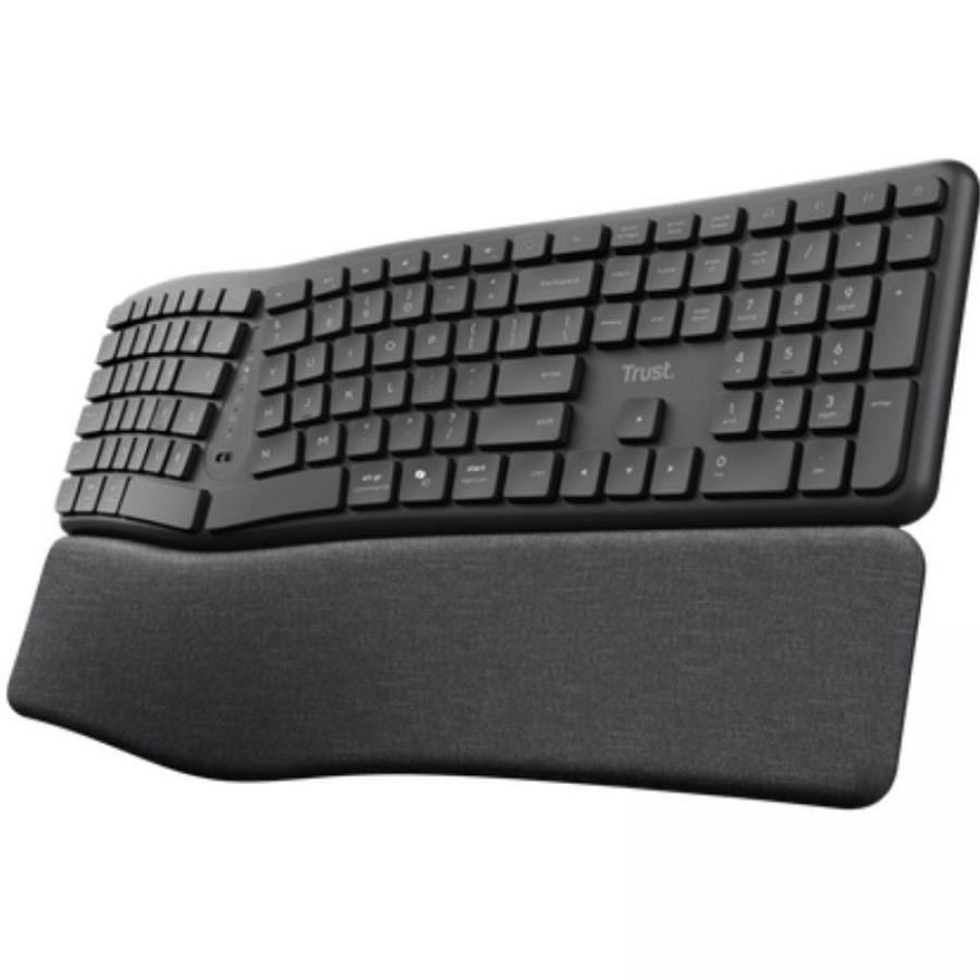 Teclado Inalámbrico por Bluetooth Trust Keyra Multidispositivo Ergonómico