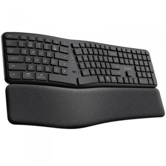 Teclado Inalámbrico por Bluetooth Trust Keyra Multidispositivo Ergonómico