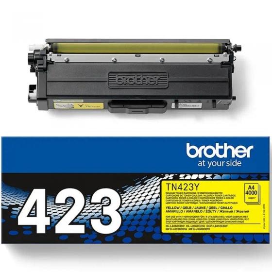 Tóner Original Brother TN-423Y Alta Capacidad Amarillo