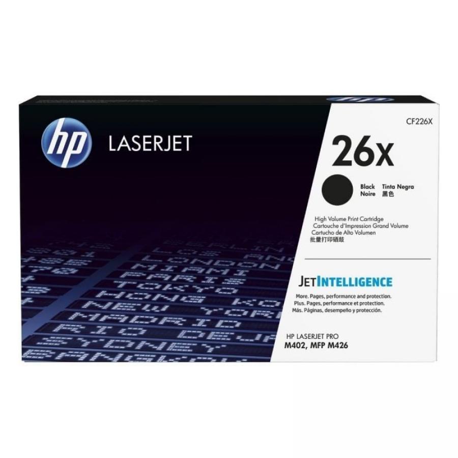 Tóner Original HP nº26X XL Alta Capacidad/ Negro