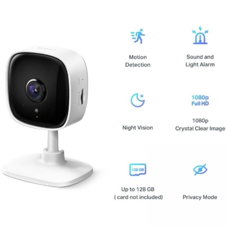 Cámara de Videovigilancia TP-Link Tapo TC60/ Visión Nocturna/ Control desde APP