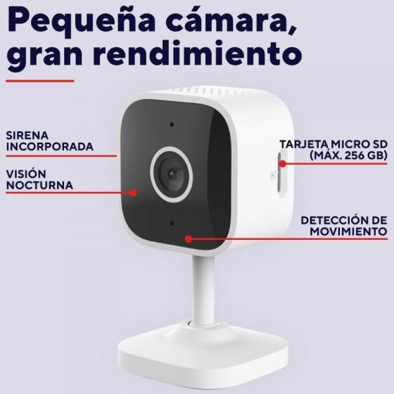 Cámara de Videovigilancia Trust IPCAM-2900/ 93.6º/ Visión Nocturna/ Control desde APP