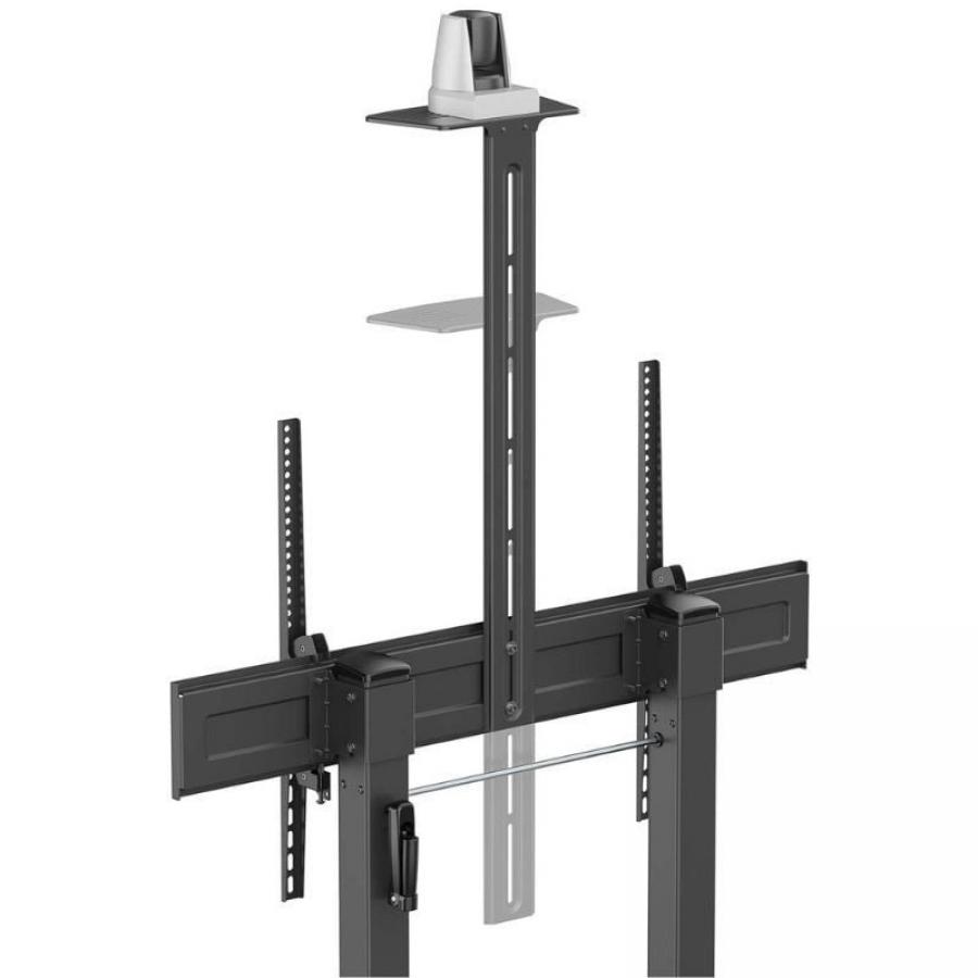Soporte de Suelo Inclinable con Ruedas y Manivela Aisens FT100TE-403 para TV 60-100'/ hasta 100kg