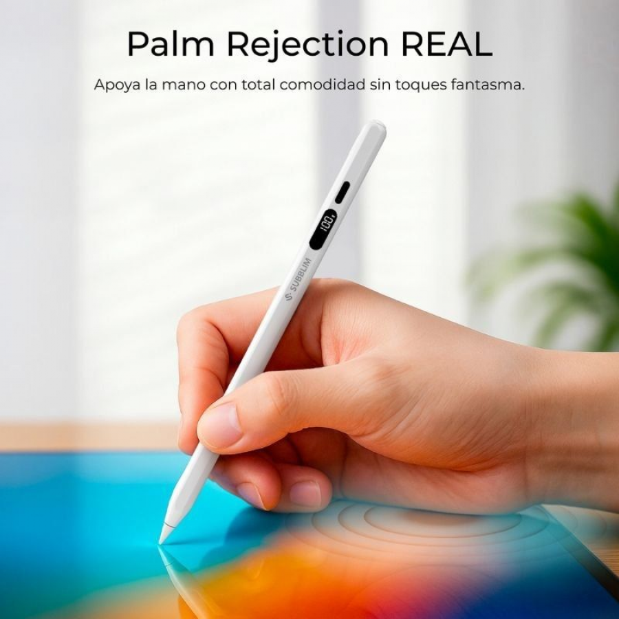 Lápiz Electrónico Subblim NoteFlow Pen para iPad/ Blanco
