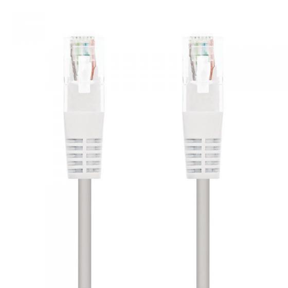 Cable de Red RJ45 UTP Nanocable 10.20.0101-W Cat.5e/ 1m/ Blanco