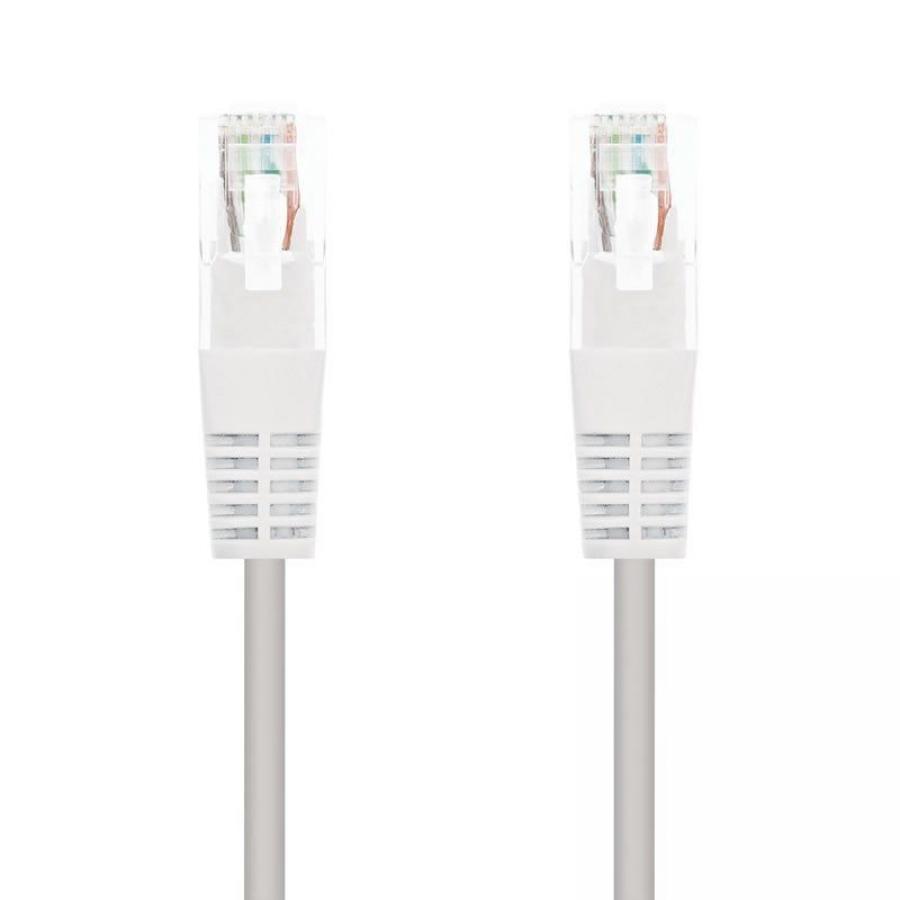 Cable de Red RJ45 UTP Nanocable 10.20.0101-W Cat.5e/ 1m/ Blanco
