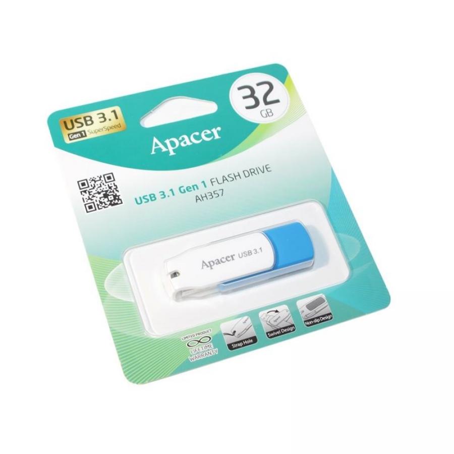 Pendrive 32GB Apacer AH357 USB 3.1 - Imagen 3