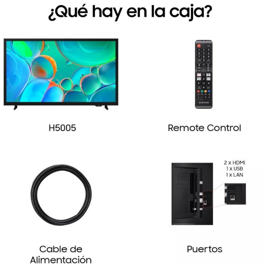 Televisor Samsung H5005 TU32H5005FK 32'/ Full HD/ Smart TV/ WiFi