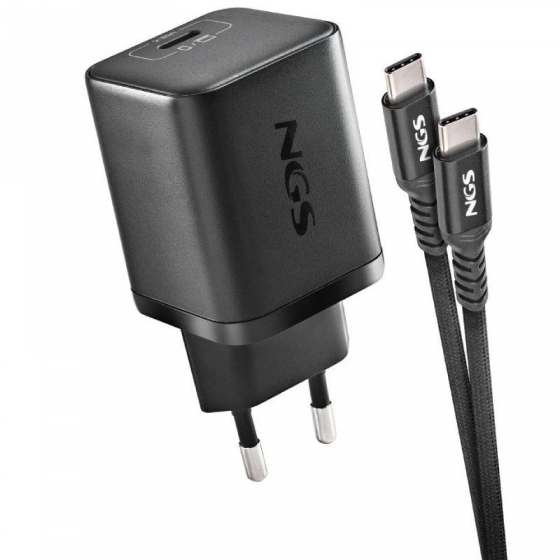 Cargador GaN de Portátil NGS BUD65W-AC para Acer/ 1xUSB Tipo-C/ 65W/ Automático/ 4 Conectores/ Voltaje 5-20V