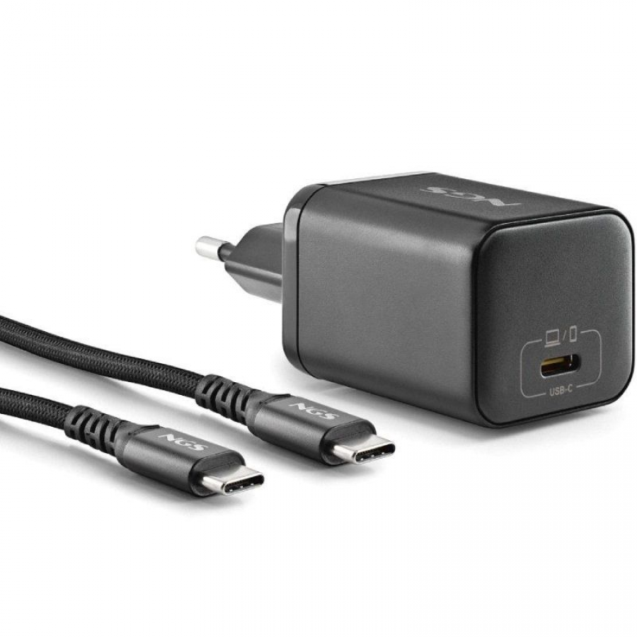Cargador GaN de Portátil NGS BUD65W-AS para Asus/ 1xUSB Tipo-C/ 65W/ Automático/ 8 Conectores/ Voltaje 5-20V