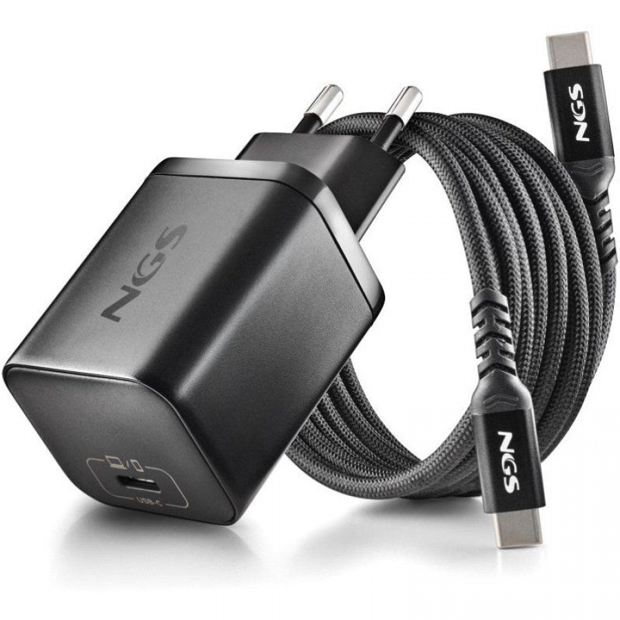 Cargador GaN de Portátil NGS BUD65W-L para Lenovo/ 1xUSB Tipo-C/ 65W/ Automático/ 5 Conectores/ Voltaje 5-20V
