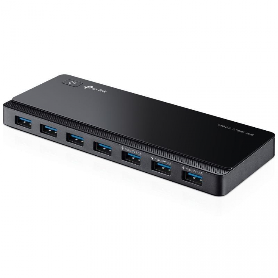Hub USB 3.0 TP-Link UE330/ 7xUSB/ 1xMicroUSB DC/ Negro