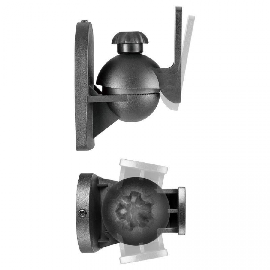 Soporte de Pared Giratorio/ Inclinable Aisens SPK06U-423 para Altavoces/ hasta 3.5kg