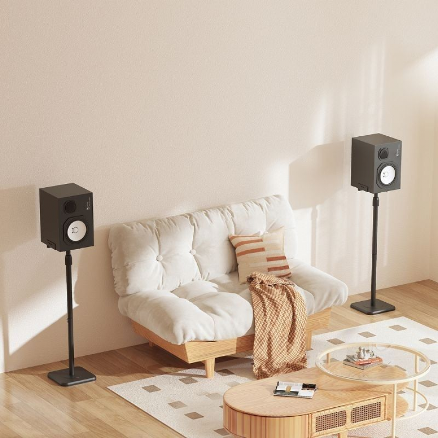 Soporte de Suelo Inclinable/ Giratorio Aisens SPK09U-429 para Altavoces/ hasta 5kg