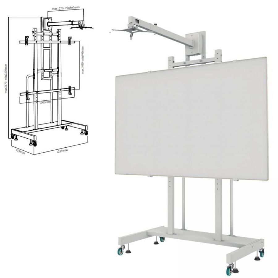 Soporte para Pizarra Interactiva Approx appIBSTD/ 80-120'