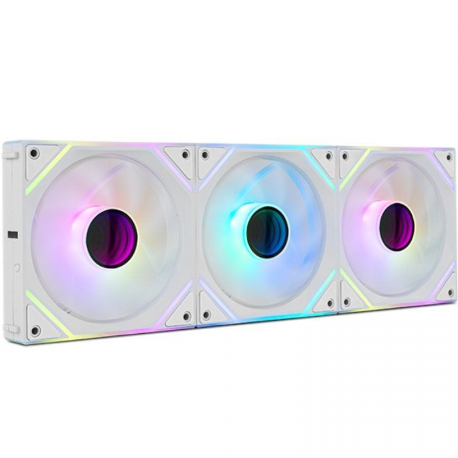 Pack 3 Ventiladores Nox Pro Link/ ARGB/ 12cm/ Blancos