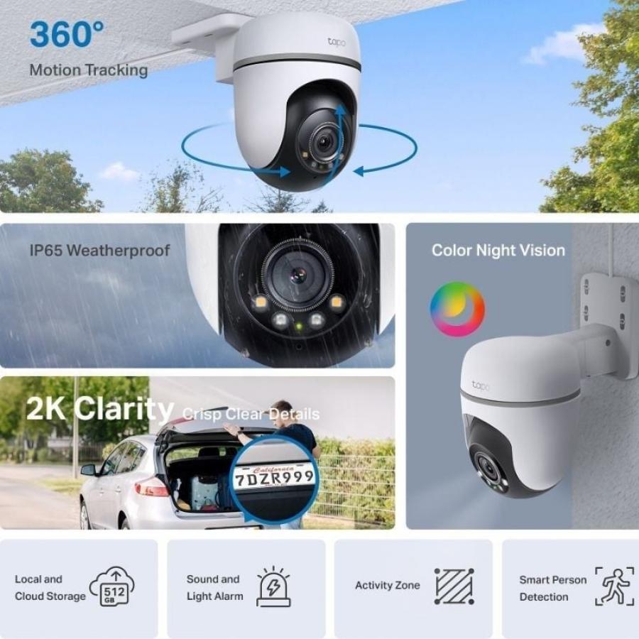Cámara de Videovigilancia TP-Link Tapo TC41/ Visión Nocturna/ Control desde APP